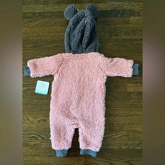 Minnie Mouse Fuzzy Baby Suit Size 3-6 Months - Picture 4 of 5